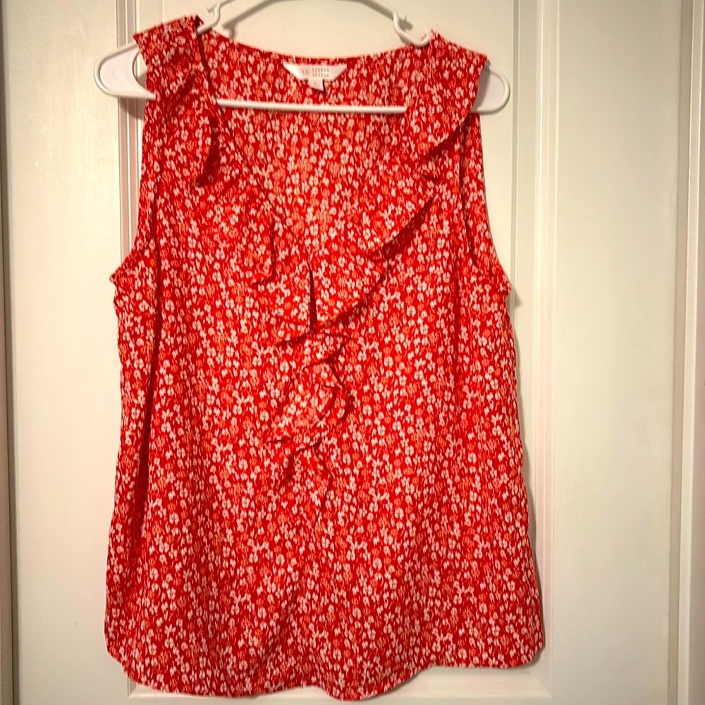 Lauren Conrad LC floral sleeveless top